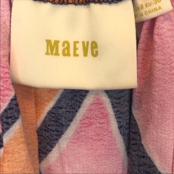 ANTHROPOLOGIE / Maeve finley pink yellow jumpsuit - Picture 6 of 6